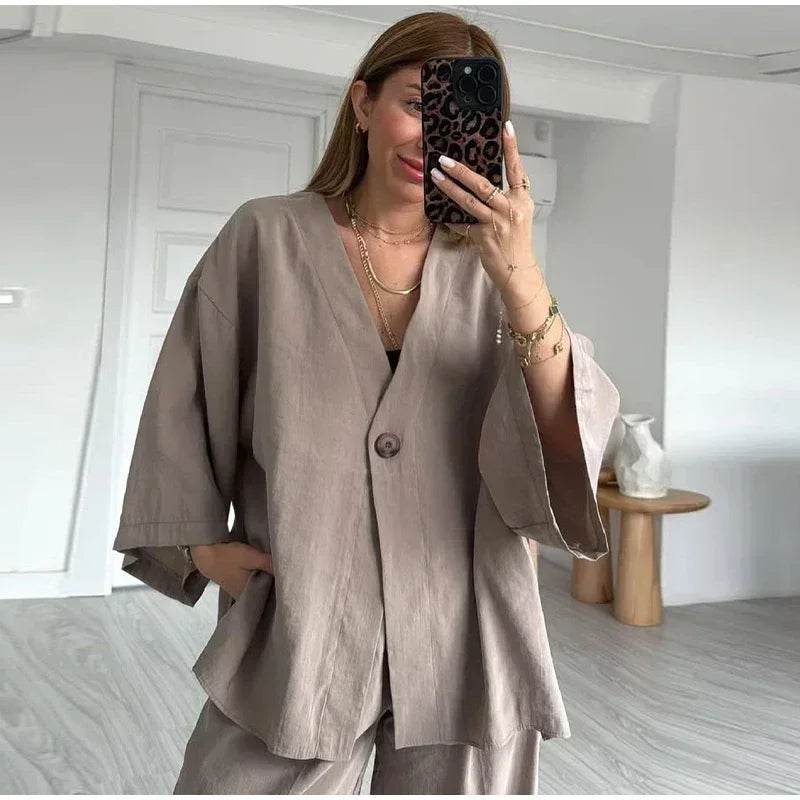 Conjunto Calça e Camisa Kay - Sua Boutique