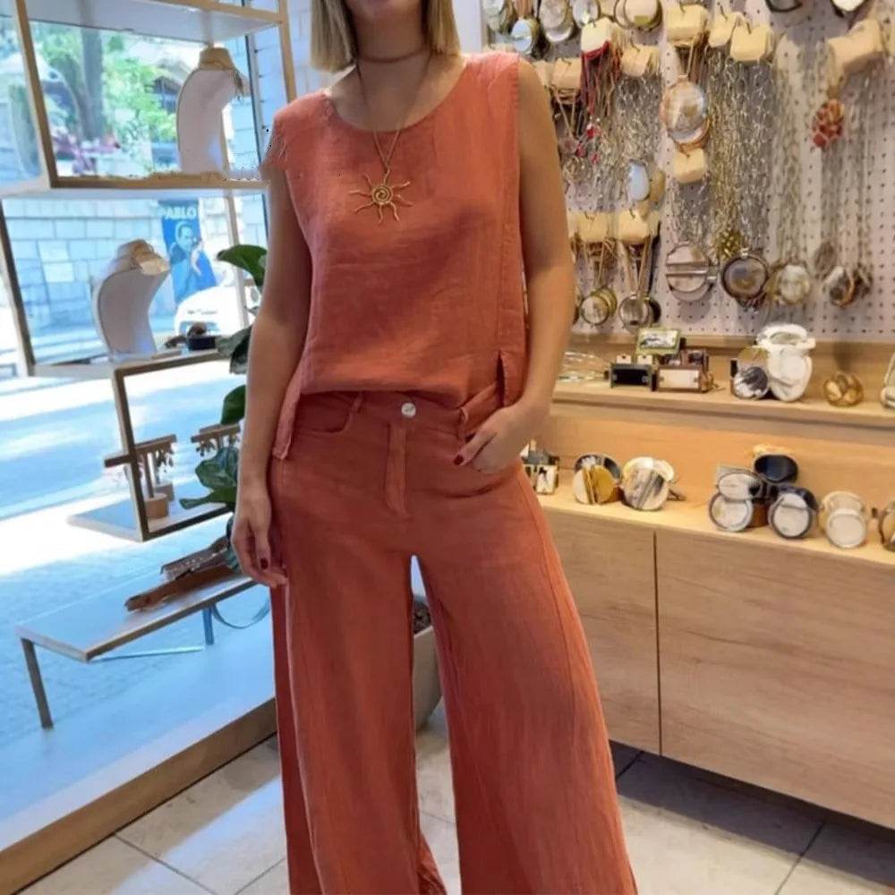 Conjunto Calça e Regata Helana - Sua Boutique