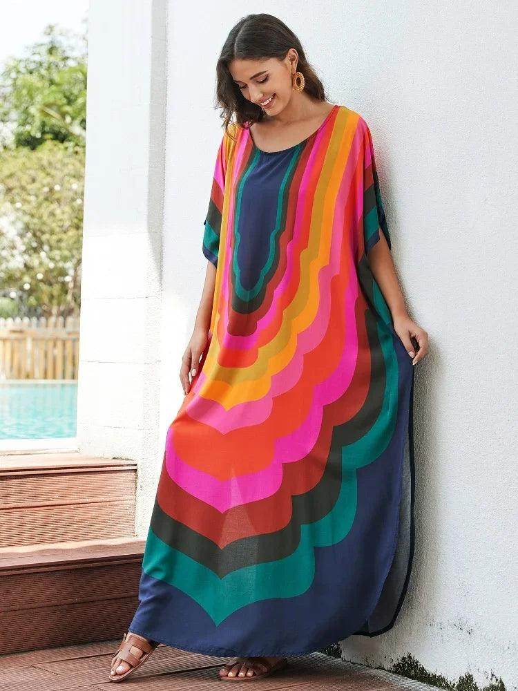 Vestido Amplo Multicolor - Sua Boutique