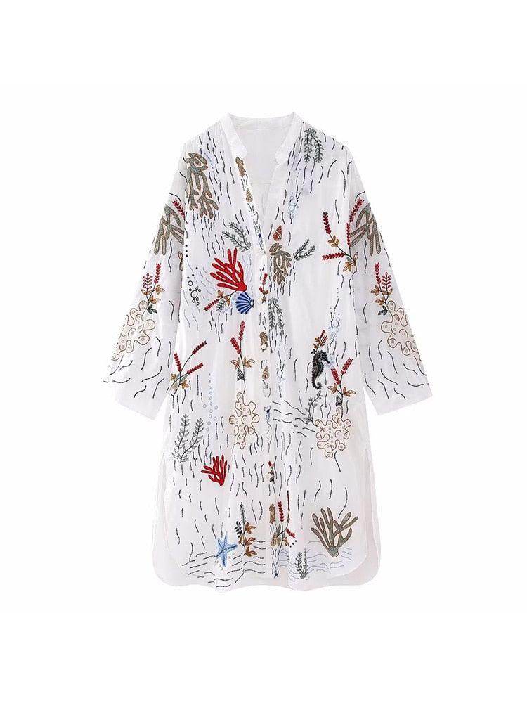 Vestido Camisa Long Mafe - Sua Boutique