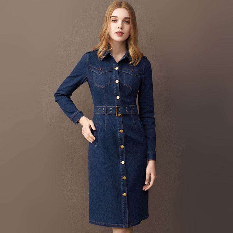 Vestido Denin Esther - Sua Boutique