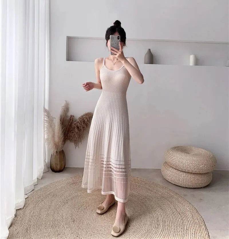 Vestido Elegance Marine - Sua Boutique