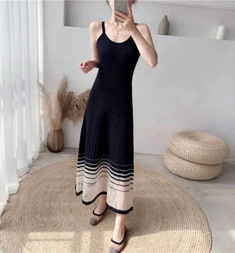 Vestido Elegance Marine - Sua Boutique