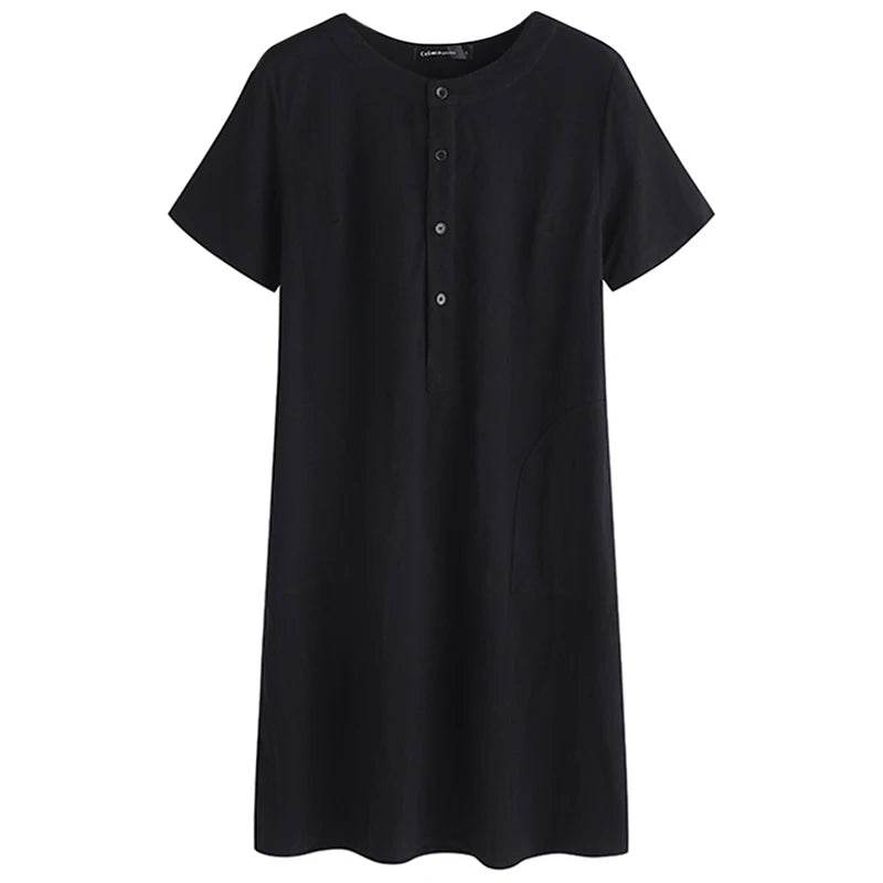 Vestido Midi Vintage Buttom - Sua Boutique