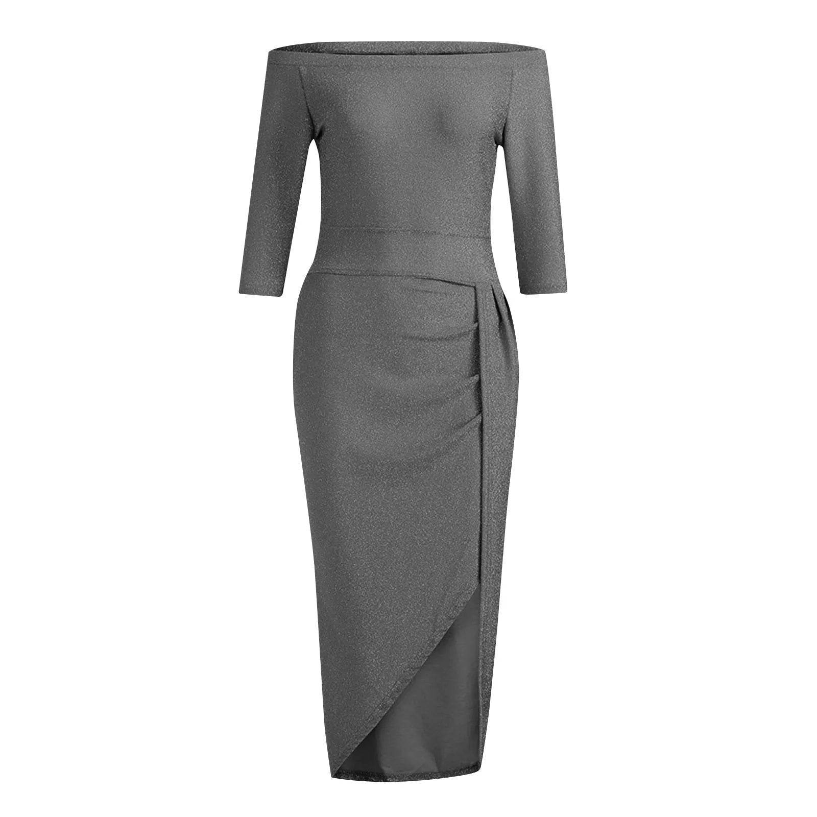 Vestido Sexy com Fenda Lateral - Sua Boutique