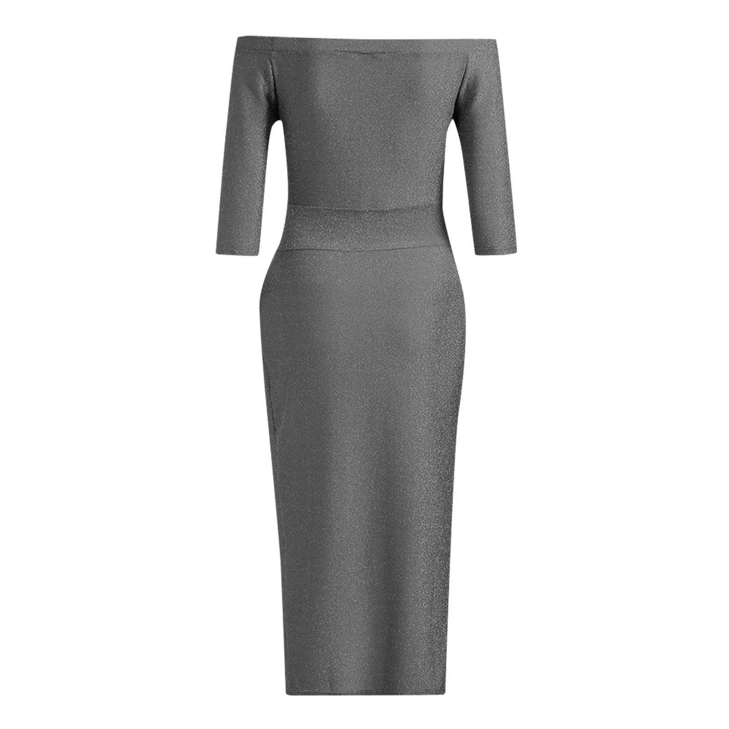 Vestido Sexy com Fenda Lateral - Sua Boutique
