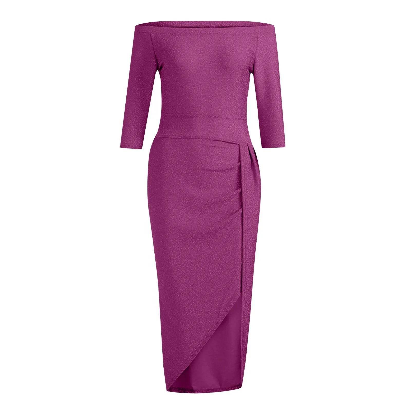 Vestido Sexy com Fenda Lateral - Sua Boutique