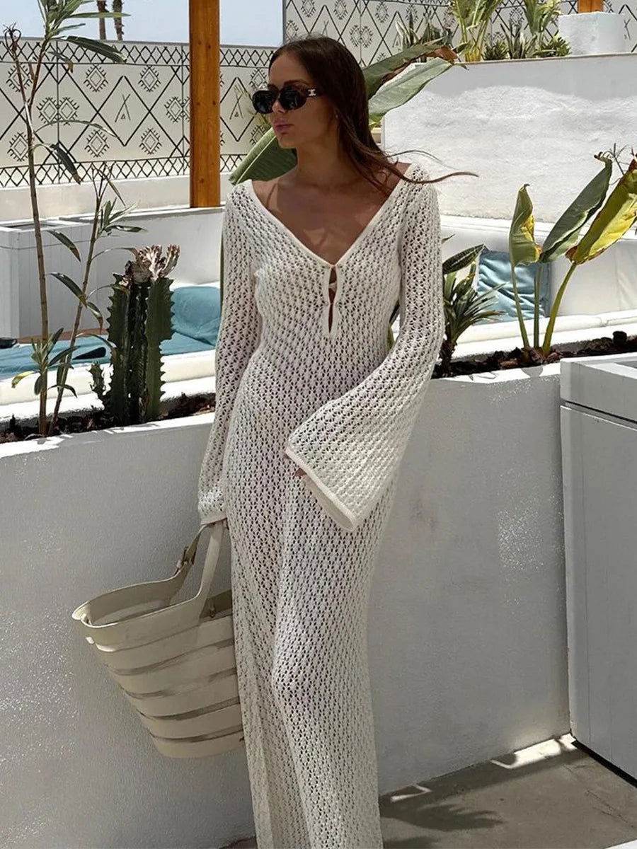 Vestido Túnica Beach Tricô - Sua Boutique