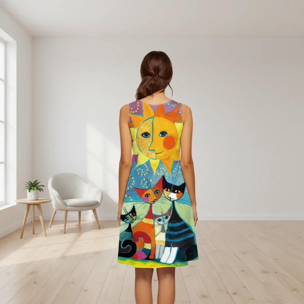 Vestido Midi Sun Cat - Sua Boutique