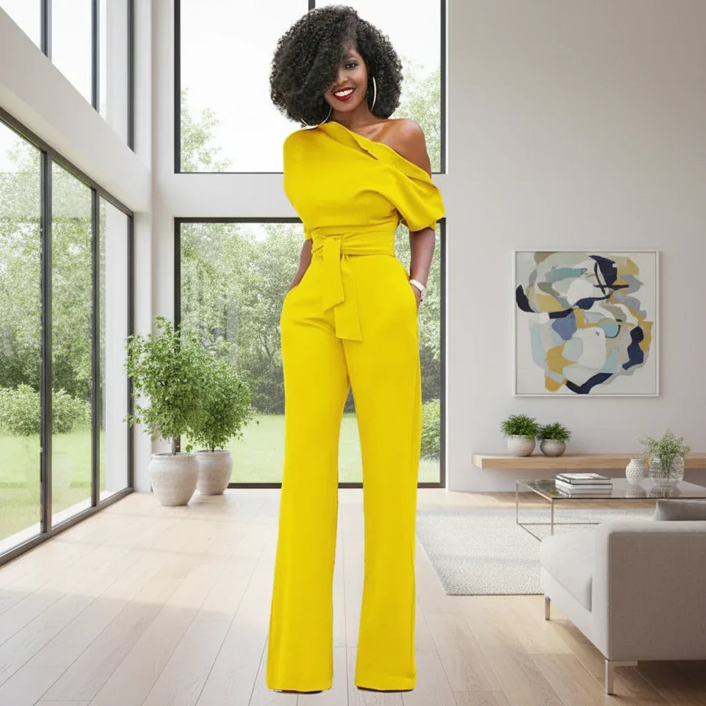 Macacão Ombro a Ombro Officewear - Sua Boutique