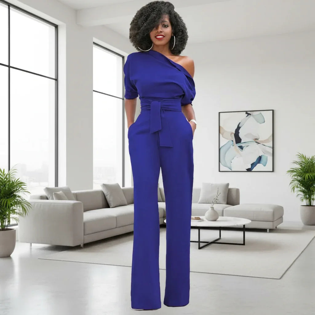 Macacão Ombro a Ombro Officewear - Sua Boutique