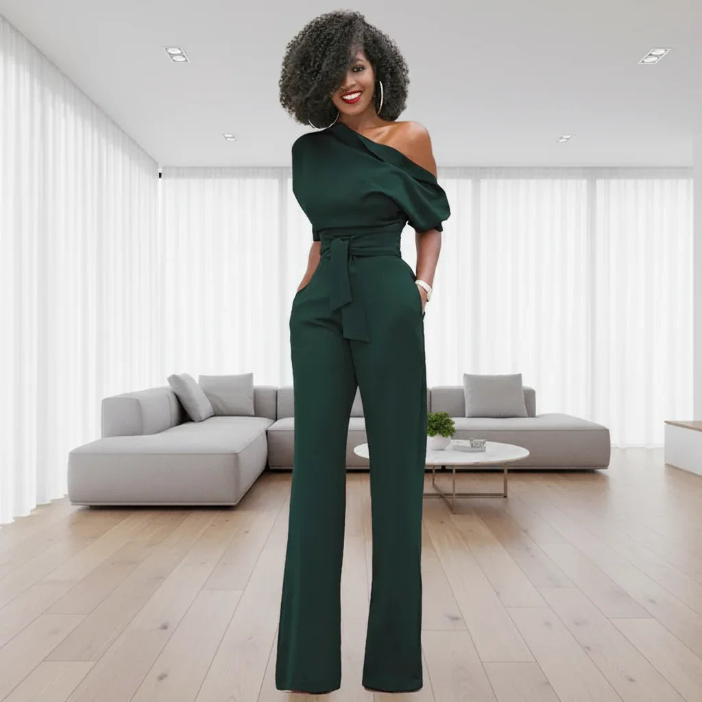 Macacão Ombro a Ombro Officewear - Sua Boutique