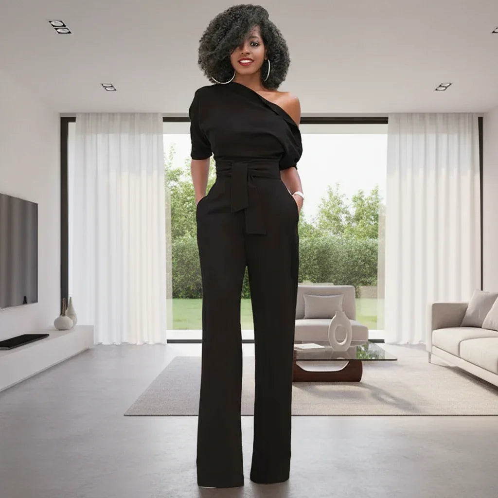 Macacão Ombro a Ombro Officewear - Sua Boutique