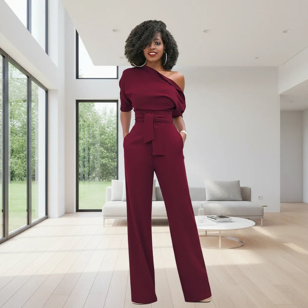 Macacão Ombro a Ombro Officewear - Sua Boutique