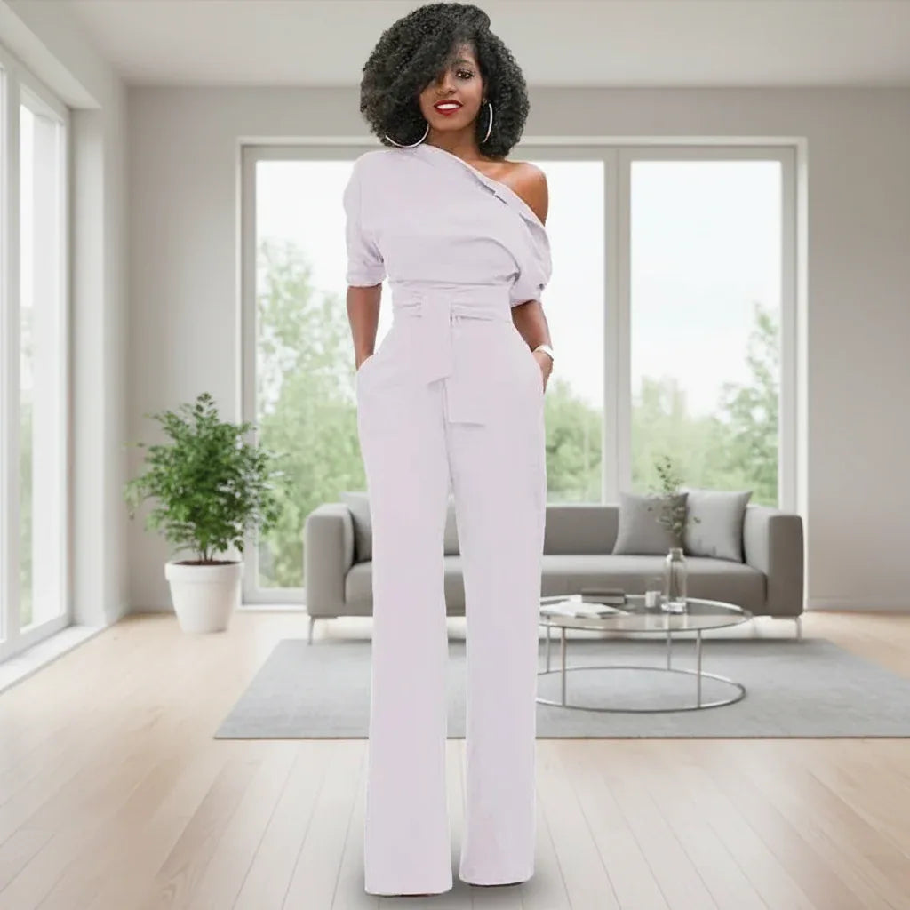 Macacão Ombro a Ombro Officewear - Sua Boutique